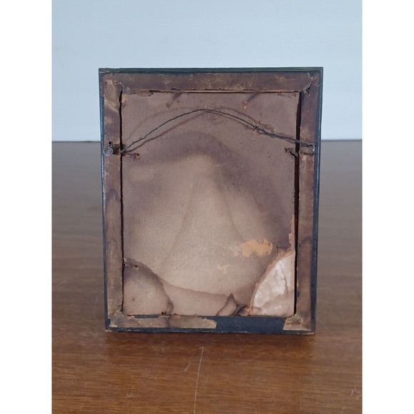 Antique Folk Art Pencil Drawing 5x6 Framed Late 1800s Early 1900s - Picture 3 of 14